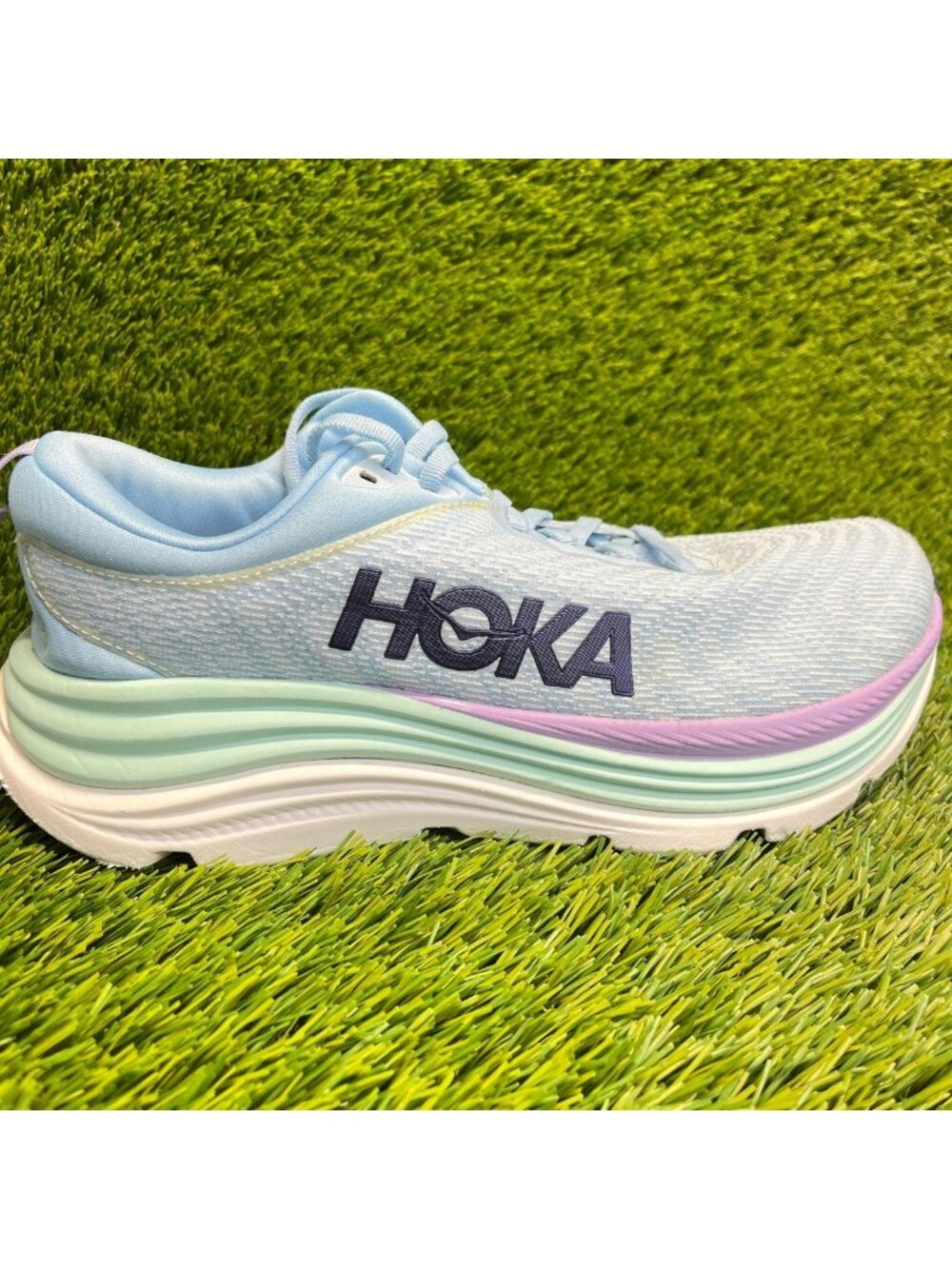 Hoka One One Gaviota 5 Womens Size 8.5 Blue Green Running Walking Shoes Sneakers